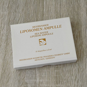 Liposomen-Ampulle Meerwasser Kosmetik Franziska Teebken